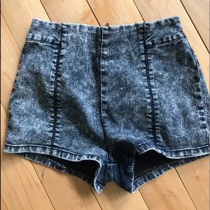 Silence and Noise High Waisted Jean Shorts